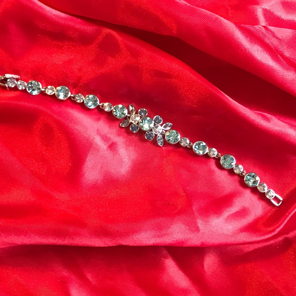 Vintage signed givenchy x Swarovski bracelet